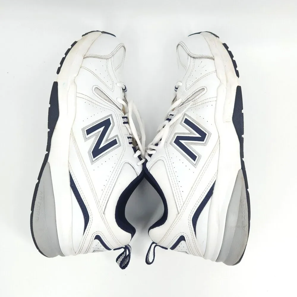 New Balance 608 V5 Shoes Mens Size 10.5 White Blue Athletic Training MX608WN5